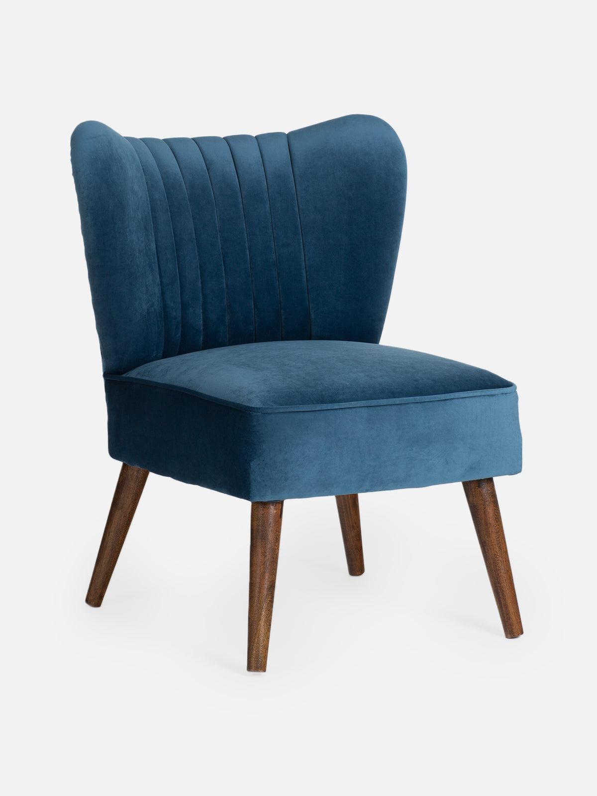 Bella Cocktail Chair Blue Velvet N SQUARE STUDIO